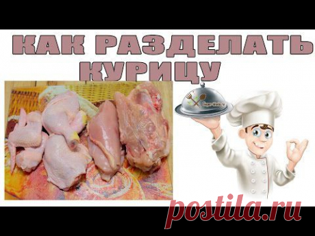 Как разделать курицу видео . Курица и ее части.