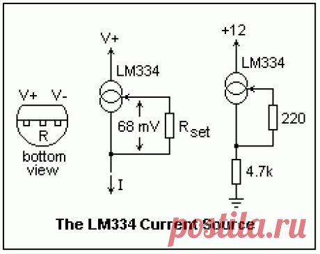 To create a linear ramp that repeats over and over, the timing capacitor can be charged by a current source instead of a resistor. This could be a transistor, but there is a convenient current source in a TO-92 package, the LM334. This device will work over a range of 1 to 30 V (its compliance). The current is set by a resistor connected between the set terminal (R) and the output terminal (V-). The current is about 68 mV/R. A 100Ω resistor gives about 0.7 mA. The voltage stated here as 68 mV is