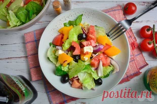 Греческий салат без огурцов – простой и вкусный рецепт с фото (пошагово)