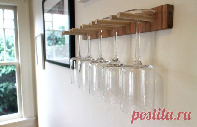 Кухонный держатель для бокалов | Своими руками