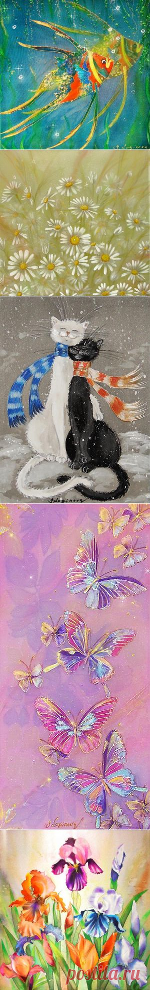 Логинова Светлана. Роспись на шёлке