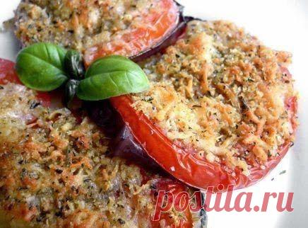 шеф-повар Одноклассники: Баклажаны с помидорами, запеченные под сыром
