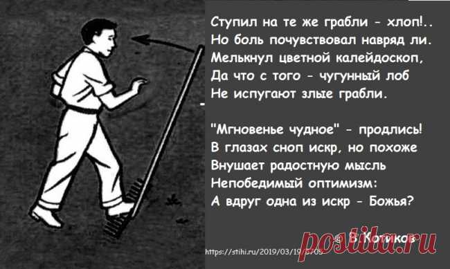 На те же грабли ~ Иронические стихи