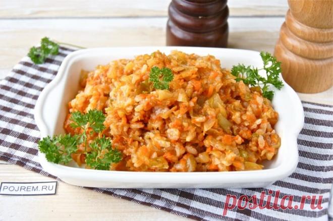 Капуста с рисом - пошаговый рецепт с фото