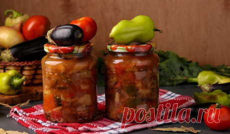 Салаты из баклажанов на зиму