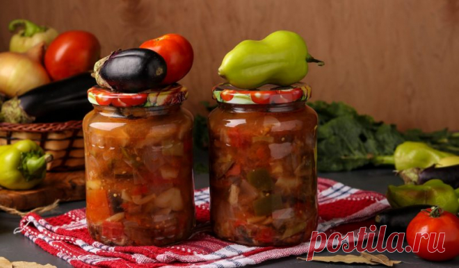 Салаты из баклажанов на зиму
