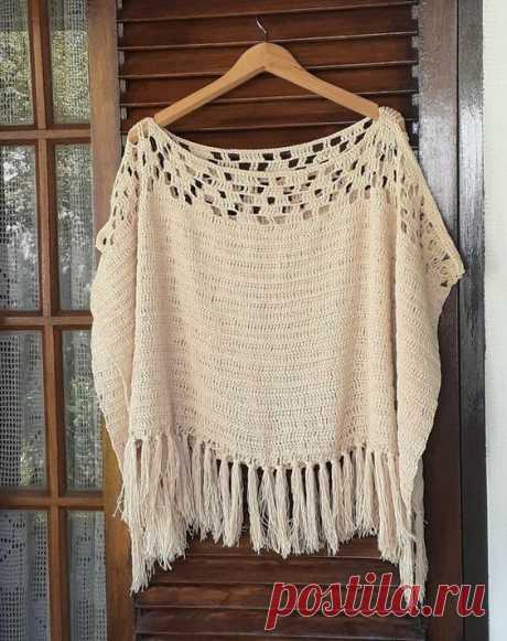 Crochet poncho pattern design 2022