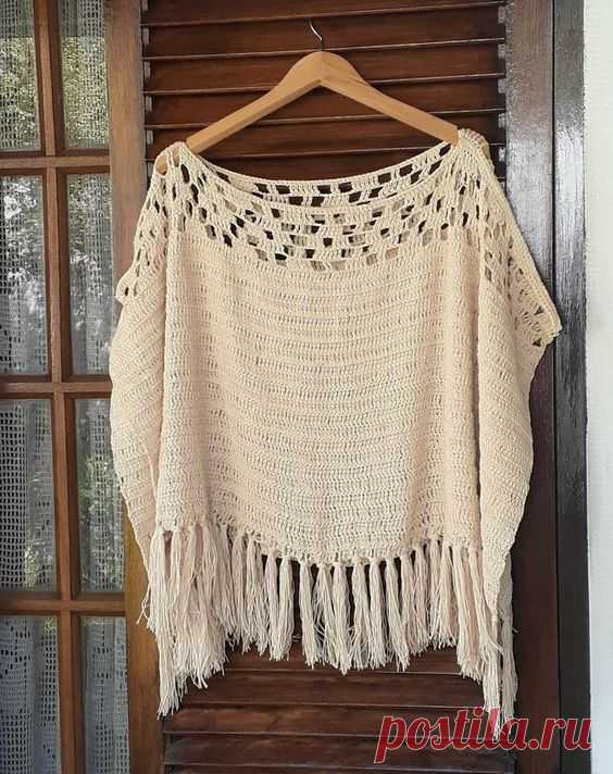 Crochet poncho pattern design 2022