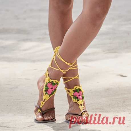Ажурные украшения для ног