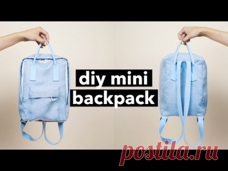 DIY Mini Backpack From Scratch! (Fjällräven Kånken style)