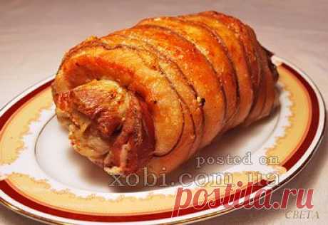 пряный рулет из свинины