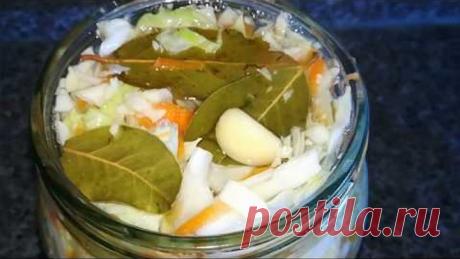 Маринованная капуста быстрого приготовления. Быстро и очень вкусно.