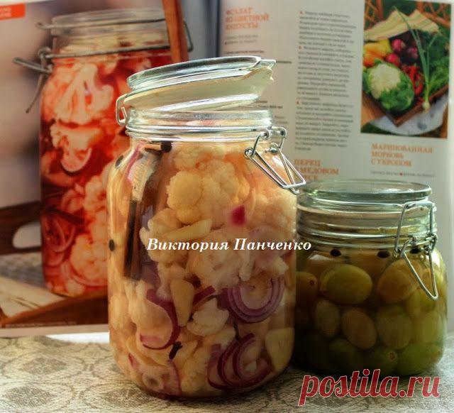 САЛАТ ИЗ ЦВЕТНОЙ КАПУСТЫ С КРАСНЫМ ЛУКОМ