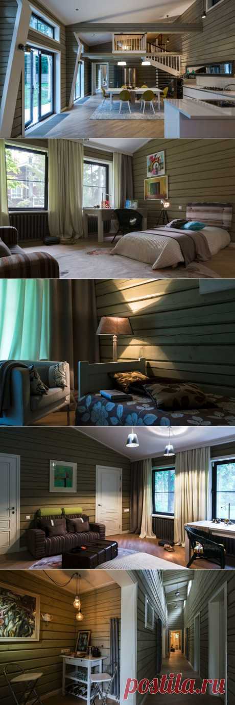 Одноэтажный дом из бруса в Подмосковье со скандинавскими нотками - Дизайн интерьеров | Идеи вашего дома | Lodgers