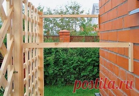 Деревянный трельяж - опора своими руками