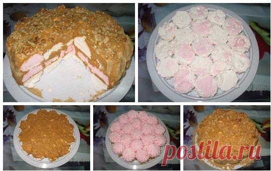 Зефирный торт (простой и без выпечки)