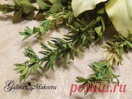 МК Декоративные веточки из фоамирана Часть 2