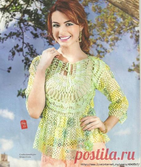 Летняя блузка.