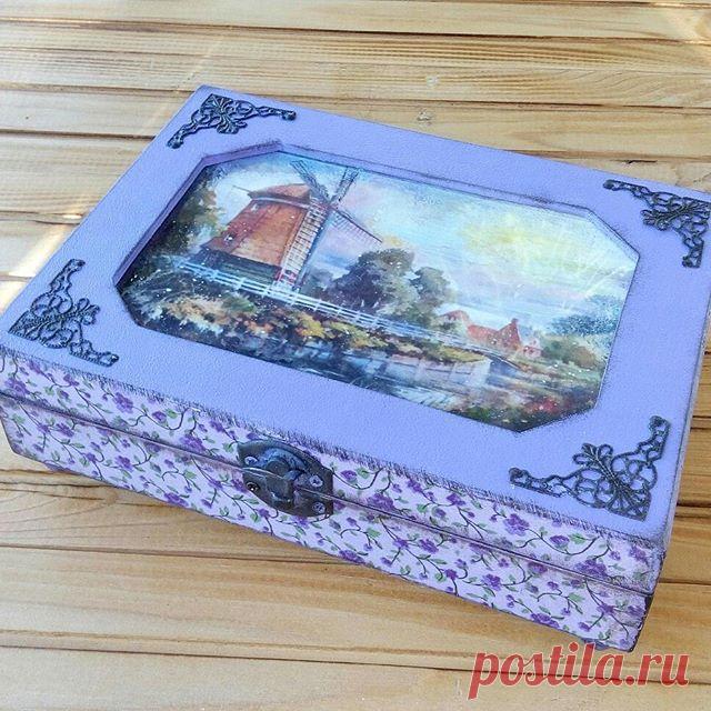 Шкатулка#декупаж