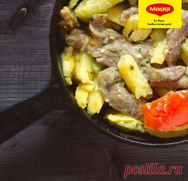 Азу из индейки на сковороде - Надо приготовить! Рецепт Азу из индейки на сковороде  от Maggi.ru. Лучшие рецепты вкуснейших блюд специально для Вас.