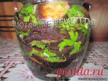 Баклажаны с чесноком на зиму - рецепт с фото | Вкусные рецепты
