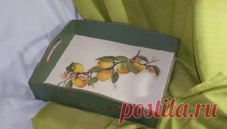 Поднос и коробочка / Декупаж. Работы пользователей / PassionForum - мастер-классы по рукоделию