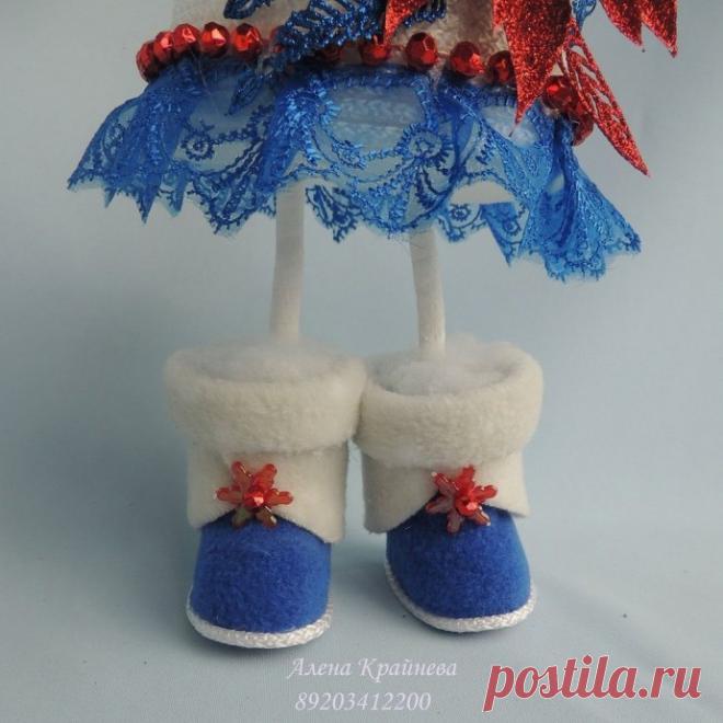 Сапожки для елочки: мастер-класс