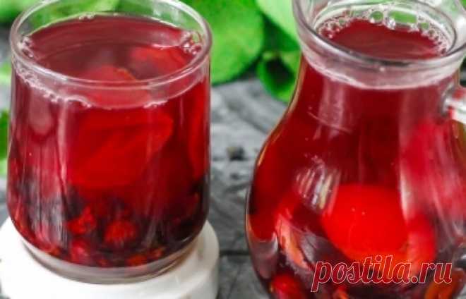 Восхитительно вкусный компот из черной смородины и абрикосов