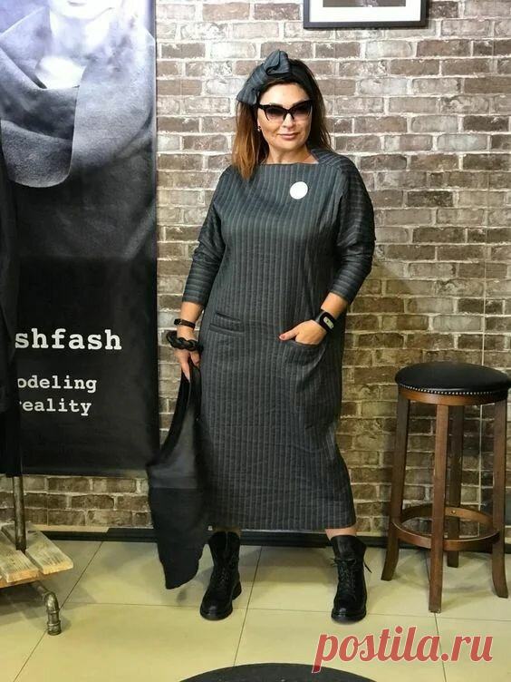 Модные осенние платья для пышных женщин 45+ | Жизнь пышки | Яндекс Дзен