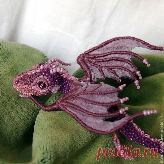 Купить Брошь дракон 