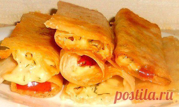 Блинчики из лаваша на завтрак!.