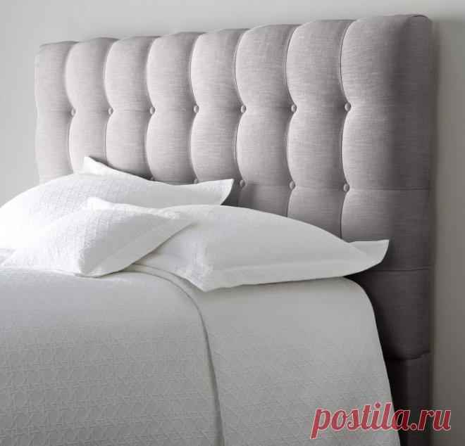 мягкое изголовье для кровати своими руками