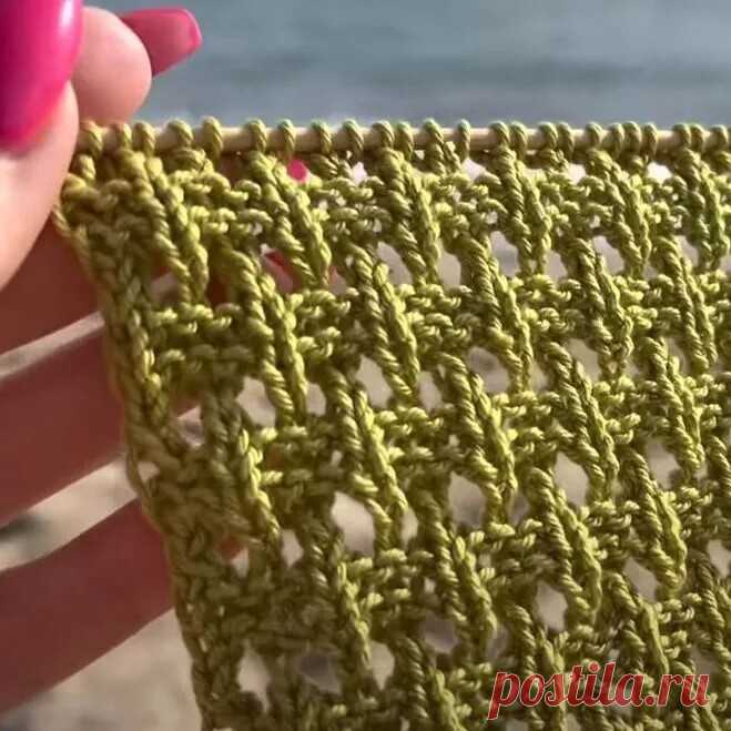 Вяжем быстро шикарную 3D сеточку