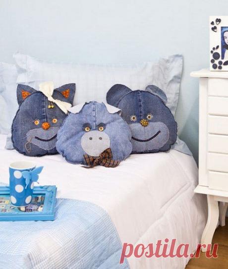 Как сшить подушки в виде кота, свинки и мишки / Мастер-класс
