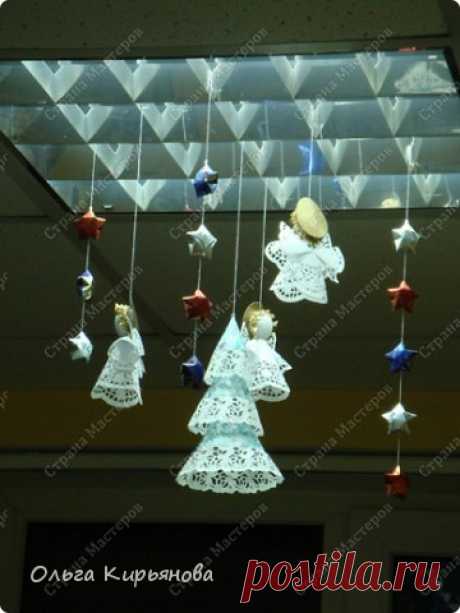 Ажурные елочки и ангелочки | Страна Мастеров