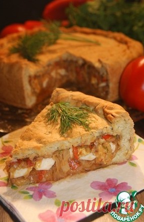 Ароматный пирог с капустой - кулинарный рецепт