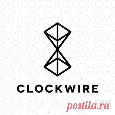 Exclusive Customizable Logo For Sale: Clock Wire | StockLogos.com