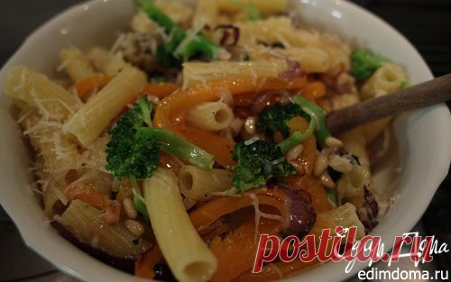 Салат из макарон с артишоками и брокколи | Кулинарные рецепты от «Едим дома!»