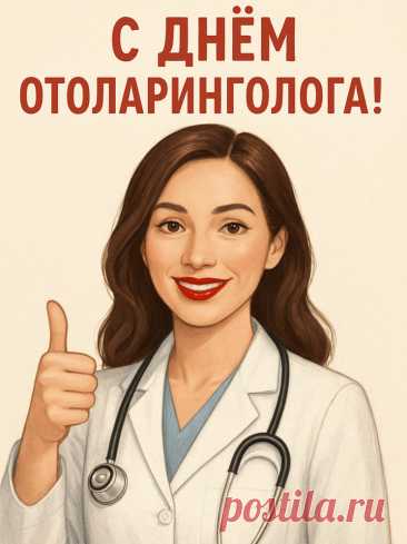 От насморка, ангины
Вылечит нас ЛОР
И самый тихий слышать
Мы будем разговор. Открытки на День отоларинголога!