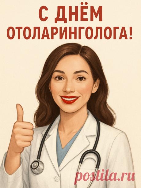 От насморка, ангины
Вылечит нас ЛОР
И самый тихий слышать
Мы будем разговор. Открытки на День отоларинголога!