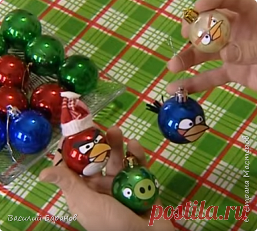 Ёлочные игрушки «Angry Birds» | Страна Мастеров