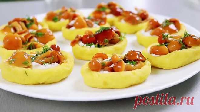 Картофельные Лодочки с Грибами 🥰 Невероятная вкуснятина 😍