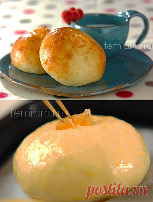 Вкусные сдобные булочки с заварным кремом на Пасху и не только | FEMIANA