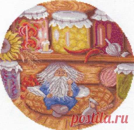 ДОМОВОЙ - ХРАНИТЕЛЬ ОЧАГА | Вышивка крестом