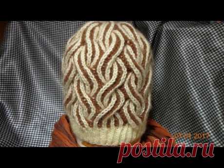 шапочка бриошь косами//Speichen Kappe//Spokes cap for women//Tapa de radios para las mujeres