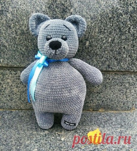 Уютный медведь Мих крючком | Hi Amigurumi