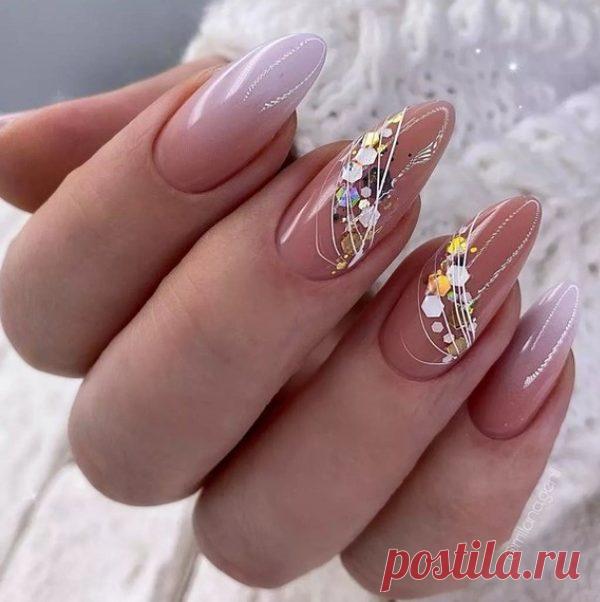 Нежное прощанье с зимой – маникюр легких оттенков