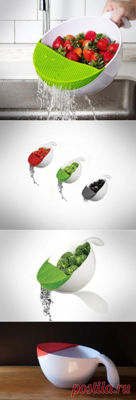 Миска с дуршлагом для мытья овощей и фруктов Soak and Strain купить, цены, отзывы, фото, видео | Goodsi.ru