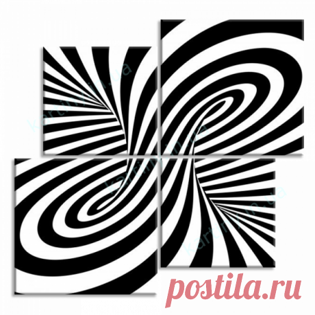 Модульная картина Черным по белому купить в Киеве, цена в Украине | Kartiny