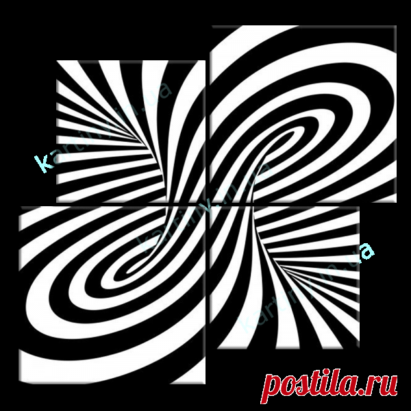 Модульная картина Черным по белому купить в Киеве, цена в Украине | Kartiny